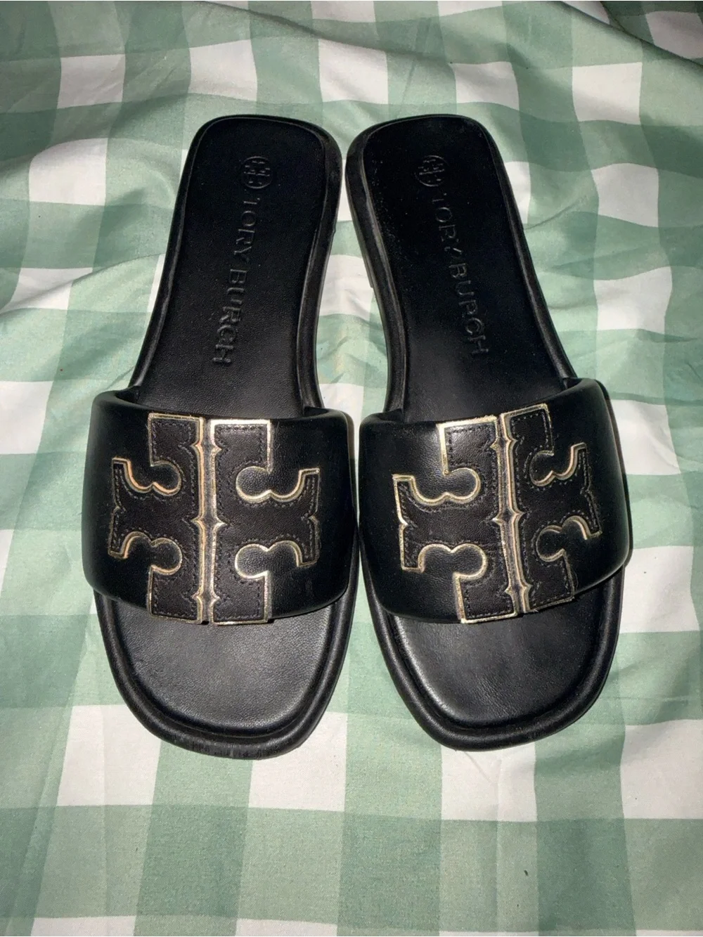 Tory Burch Double T Sport Slide Sandals - Women's